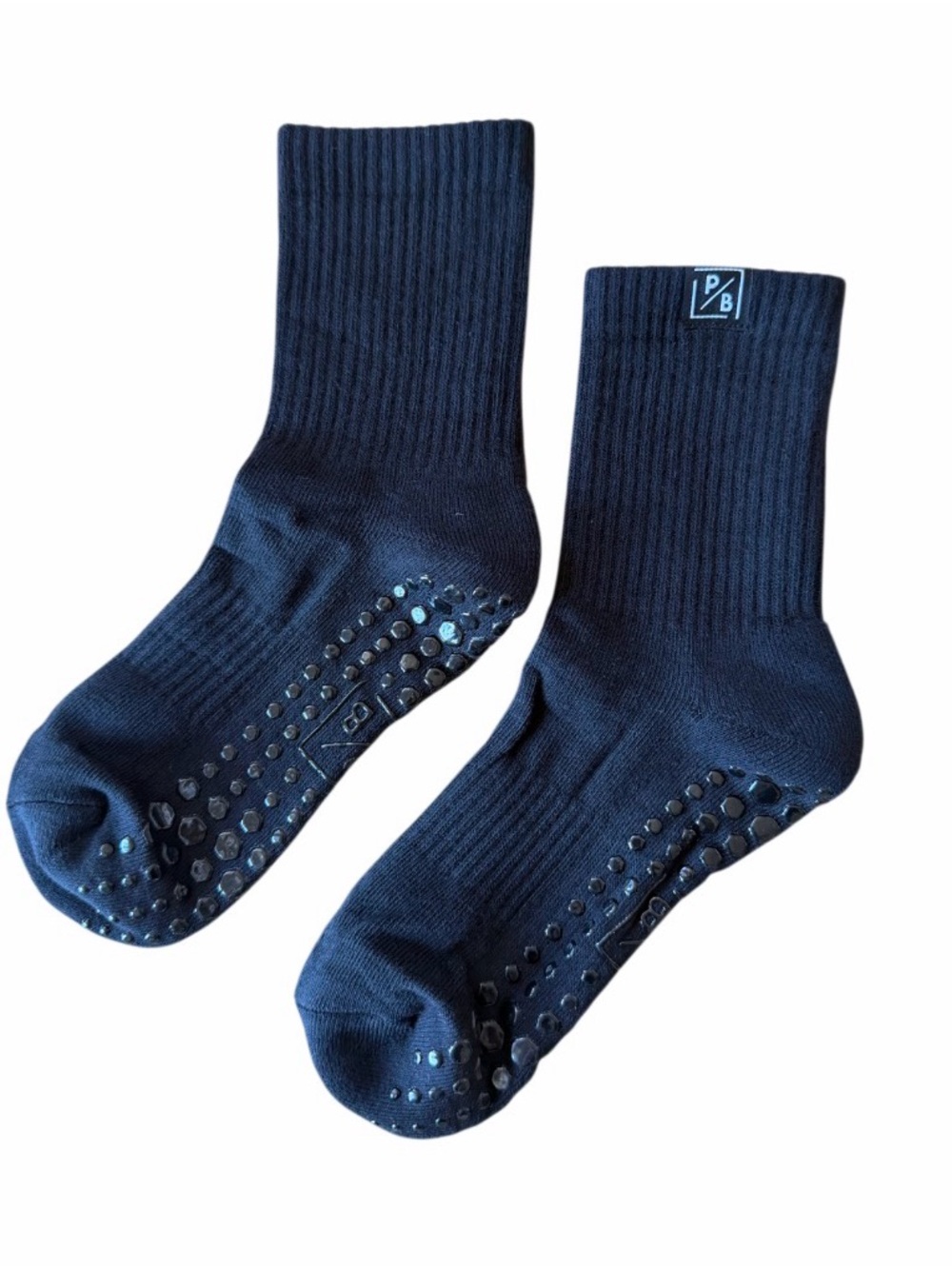 Black Crew Grip Socks